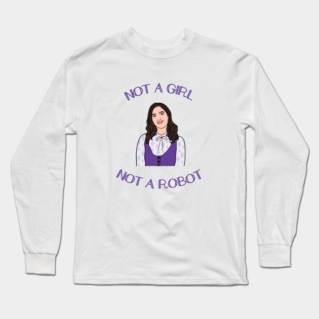 Janet The Good Place Quote Long Sleeve T-Shirt by BasicBeach